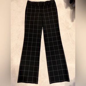 Loft windowpane wide leg trousers